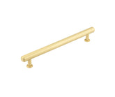 Burlington Belgrave Stepped Cabinet Handles 224mm  Satin Brass - Burlington Range